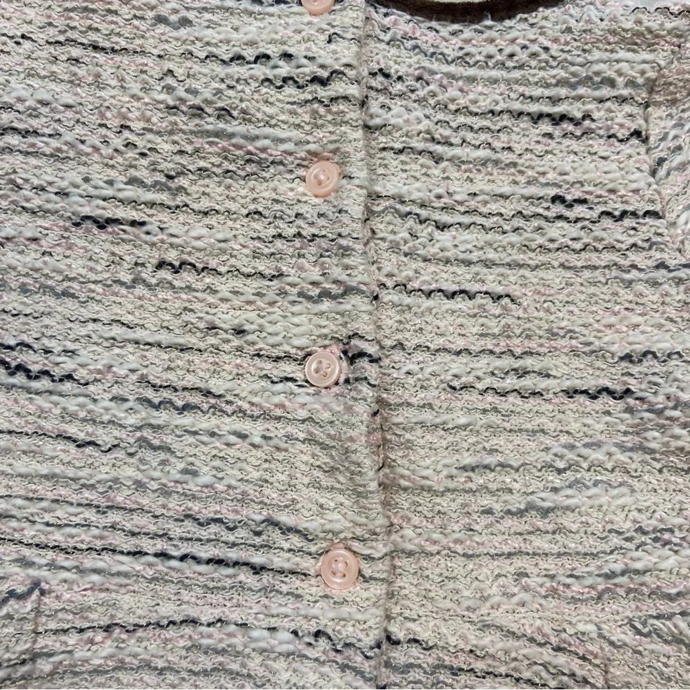 Janie and‎ Jack Sweet Stables Boucle Bow Dress Size 4 Pink and Brown